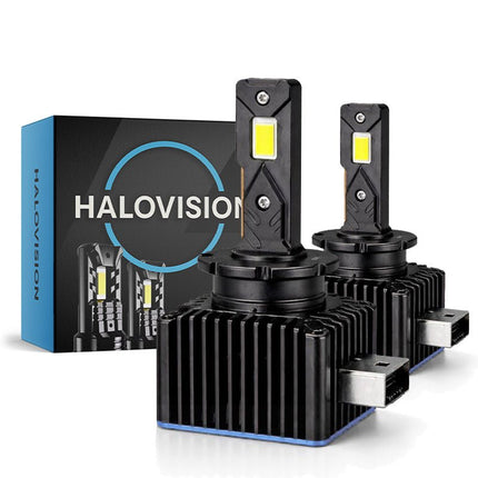 HaloVision HaloVision Turbo LED Koplampen D3S D3R – Xenon naar LED – 45W 30000Lm 6000K Helder Wit – Canbus Plug en Play LED Set van 2 Autolampen HaloVision 1