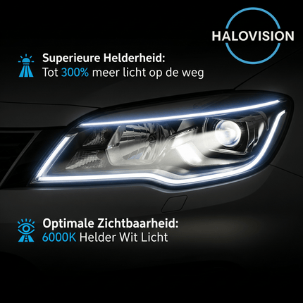 HaloVision Turbo LED Koplampen H4 – 150W 30000Lm 6000K Helder Wit – Canbus Plug en Play Dimlicht Grootlicht LED Set van 2 Autolampen - VCTparts.nl