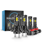 HaloVision HaloVision Turbo LED Mist Licht + Koplampen H7 + H11 – 25W 30000Lm 6000K Helder Wit – Canbus Plug en Play Dimlicht + Mistlicht LED Set van 4 Autolampen Combideal 1