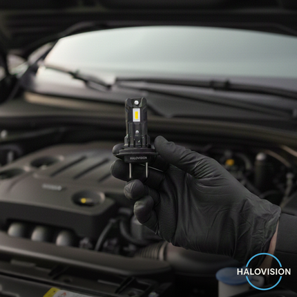 HaloVision Turbo LED Groot Licht + Koplampen H7 + H1 – 150W 30000Lm 6000K Helder Wit – Canbus Plug en Play Dimlicht + Grootlicht LED Set van 4 Autolampen