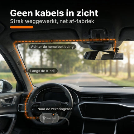 HawkDash HawkDash Dashcam Hardwire Kit USB-C – Continue Parkeervoeding 12V/24V naar 5V 2A voor Aansluiting op de Zekeringkast NORGOS 2