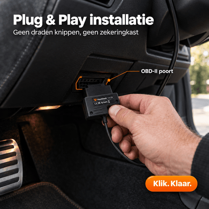 HawkDash HawkDash Dashcam OBD Voeding USB-C – Continue Parkeervoeding via OBD2 Poort 12V/24V naar 5V 3A [3,5M Haakse Kabel] NORGOS 3