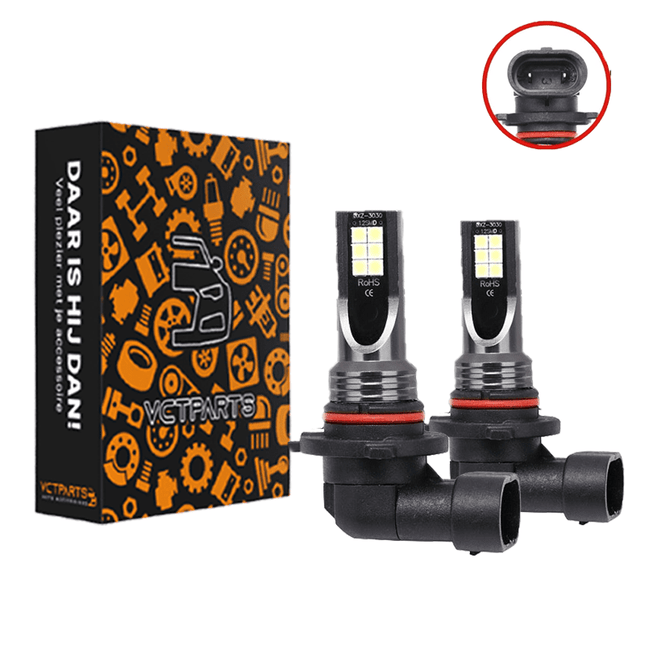 VCTparts HB3 9005 led Mistlicht 8000K Ijsblauw - Mistlampen (set) [Fog Lights] NORGOS 3