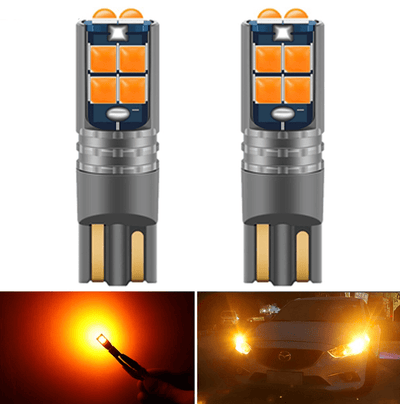High Power led T10 Oranje - W5W Verlichting (set) [Stadsverlichting - Parkeerverlichting - Kentekenverlichting - Interieurverlichting]