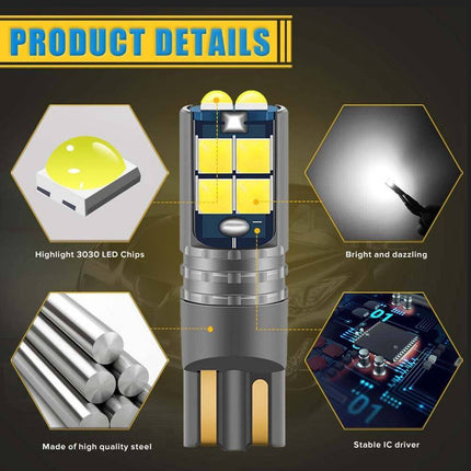 VCTparts High Power LED T10 Roze - W5W Verlichting (set) [Stadsverlichting - Parkeerverlichting - Kentekenverlichting - Interieurverlichting] NORGOS 7