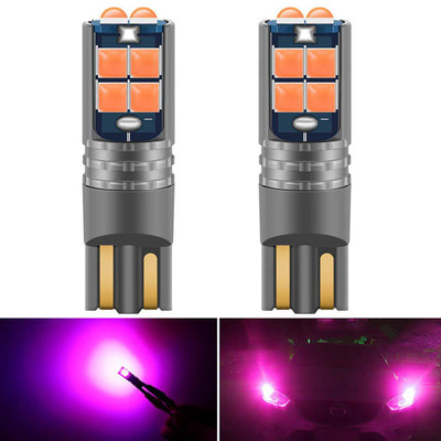 High Power LED T10 Roze - W5W Verlichting (set) [Stadsverlichting - Parkeerverlichting - Kentekenverlichting - Interieurverlichting]