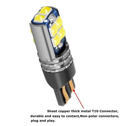 VCTparts High Power led T10 Wit - W5W Verlichting (set) [Stadsverlichting - Parkeerverlichting - Kentekenverlichting - Interieurverlichting] NORGOS 3