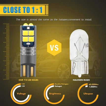 VCTparts High Power led T10 Wit - W5W Verlichting (set) [Stadsverlichting - Parkeerverlichting - Kentekenverlichting - Interieurverlichting] NORGOS 6