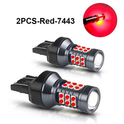 VCTparts High Power T20 LED Lamp Bol - Rood (set) 7443 WY21W W21W 3030SMD NORGOS 1