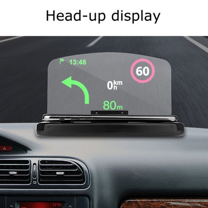 VCTparts HUD Head - up Display Mobiele Telefoonhouder GPS - navigatie Autosnelheidsprojector Autotelefoonstandaard Spiegeling Snelheid km/h NORGOS 4