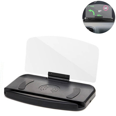 HUD Head-up Display Mobiele Telefoonhouder GPS-navigatie Autosnelheidsprojector Autotelefoonstandaard Spiegeling Snelheid km/h