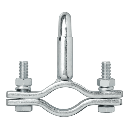 Hulpkoppeling met Veer voor Aanhanger en Trekhaak Zilver - Veiligheidskabel en Breekkabel Beveiliging - VCTparts.nl