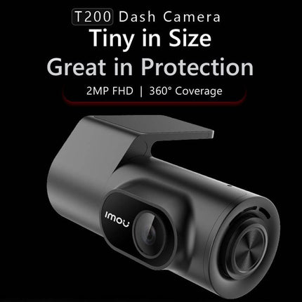 IMOU Dashcam T200 HD 1080P 1CH Auto Recorder met Continue Voeding (64gb) Zwart - VCTparts.nl