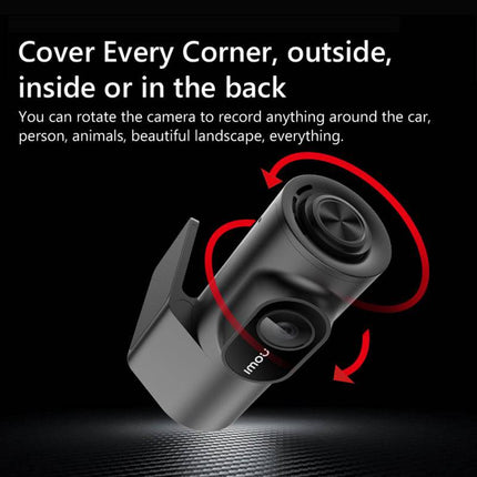 IMOU Dashcam T200 HD 1080P 1CH Auto Recorder met Continue Voeding (64gb) Zwart - VCTparts.nl