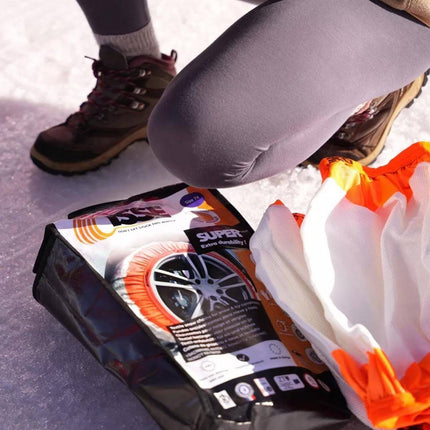 Isse Textiel sneeuwkettingen Super Wit - Oranje 58 S 2 stuks (set) - VCTparts.nl