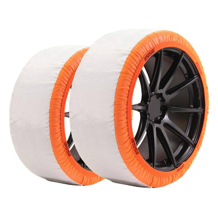 Isse Textiel sneeuwkettingen Super Wit - Oranje 62 M 2 stuks (set) - VCTparts.nl