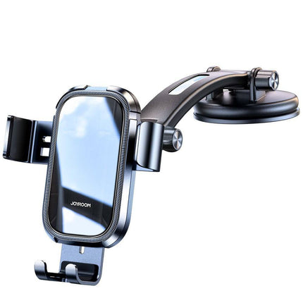 Joyroom Auto Gravity Telefoonhouder met Verstelbare Arm voor Dashboard en Voorruit Zwart - VCTparts.nl