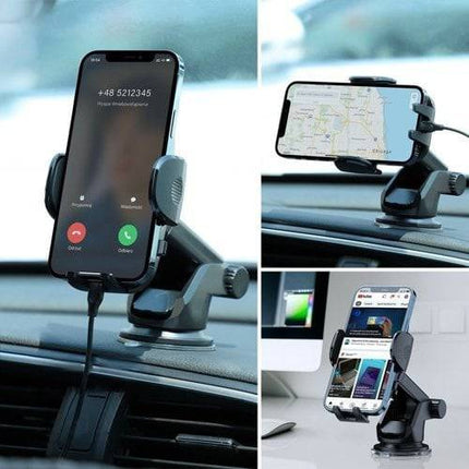 Joyroom Joyroom Auto Telefoonhouder met Telescopisch Uitschuifbare Arm voor Dashboard en Voorruit Zwart Hurtel 3