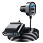 Joyroom Autolader Oplader Snellader 3x USB - A & 2x USB - C 72W (1.5m) [5x QC Fast Car Charger] - VCTparts.nl