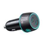 Joyroom Joyroom Autolader Snellader 2x USB - C 70W met LED Zwart Hurtel 9