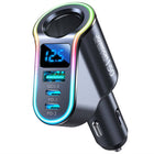 Joyroom Autolader Snellader 4 in 1 USB - A & USB - C - 150W Zwart [5x Fast Car Charger] - VCTparts.nl