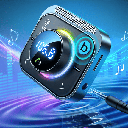 Joyroom Joyroom Bluetooth Muziek FM Transmitter Handsfree Bellen met BassBooster en Snellader Zwart [USB - C & USB - A] Hurtel 3