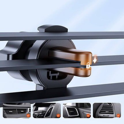 Joyroom Joyroom Gravity Auto Mechanische Telefoonhouder voor Ventilatierooster Zwart INNPRO 8