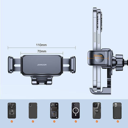 Joyroom Joyroom Gravity Auto Mechanische Telefoonhouder voor Ventilatierooster Zwart INNPRO 7