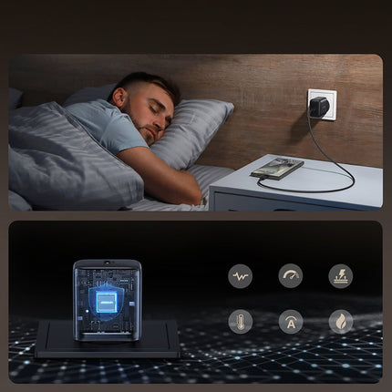 Joyroom Joyroom JR - TCG13 45W GaN Wandlader Ultra Snellader Voor Samsung - USB - C Zwart Hurtel 7