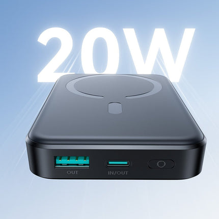 AMiO Joyroom JR - W020 20W 10000mAh MagSafe Power Bank + USB - C Kabel - Zwart AMiO 12