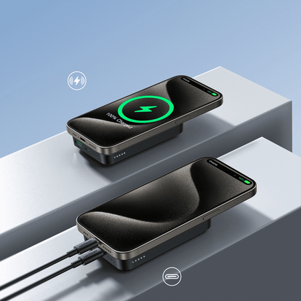 AMiO Joyroom JR - W020 20W 10000mAh MagSafe Power Bank + USB - C Kabel - Zwart AMiO 9