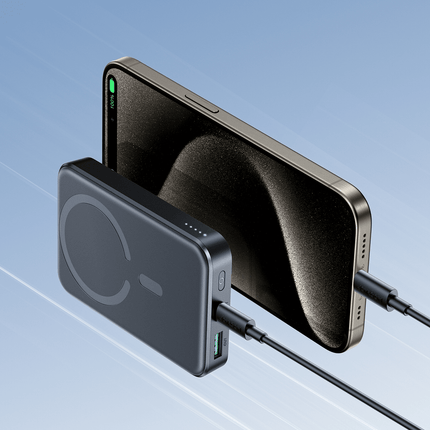 AMiO Joyroom JR - W020 20W 10000mAh MagSafe Power Bank + USB - C Kabel - Zwart AMiO 8
