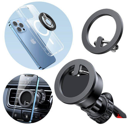 Joyroom Joyroom JR - ZS294 Multifunctionele 2 - in - 1 Magnetische Telefoonhouder met Standaard – Zwart Hurtel 1