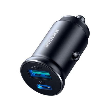 Joyroom Joyroom Mini Autolader Dubbele Snellader USB - C & USB - A 30W Zwart Hurtel 9