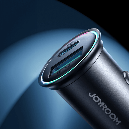 Joyroom Joyroom Mini Autolader Snellader USB - C & USB - A 60W met LED Indicator Zwart Hurtel 5