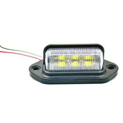 Kentekenplaatverlichting Nummerplaat Lamp 6LEDs 6000K Wit - Universeel Geen Error (set) - VCTparts.nl