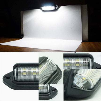 Kentekenplaatverlichting Nummerplaat Lamp 6LEDs 6000K Wit - Universeel Geen Error (set) - VCTparts.nl