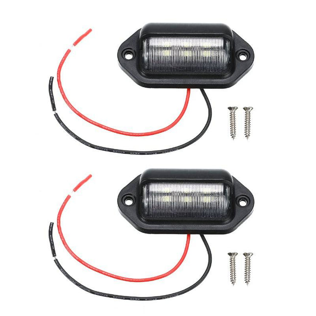 Kentekenplaatverlichting Nummerplaat Lamp 6LEDs 6000K Wit - Universeel Geen Error (set) - VCTparts.nl