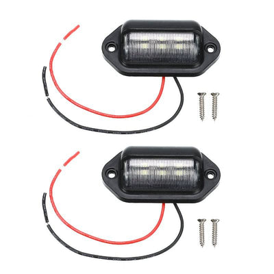 Kentekenplaatverlichting Nummerplaat Lamp 6LEDs 6000K Wit - Universeel Geen Error (set)