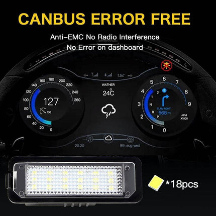 VCTparts Kentekenplaatverlichting Volkswagen Kenteken LED 6000K Wit - Geen Error (set) NORGOS 2