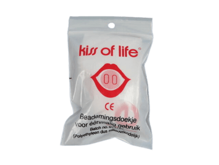 VCTparts Kiss of Life Beademingsdoekje voor Hygiënisch Reanimeren Veilig Beademen met Eenrichtingsventiel FAMC 10