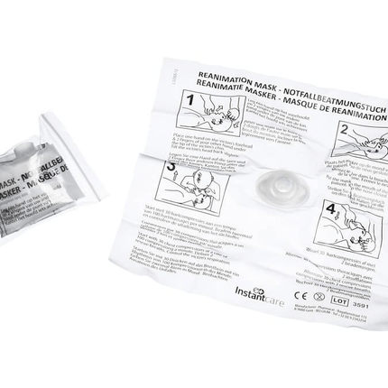 VCTparts Kiss of Life Beademingsdoekje voor Hygiënisch Reanimeren Veilig Beademen met Eenrichtingsventiel FAMC 4