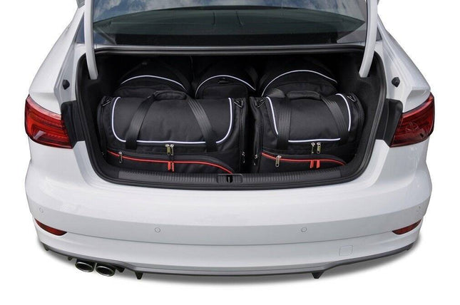 Kjust Kjust Reistassenset voor Audi A3 Sedan 2013-2020 - Set van 5 Tassen met 2 Roltassen en 3 Vliegtuigtassen Harvest Automotive 1