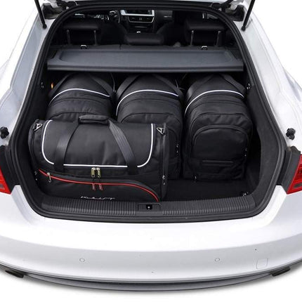 Kjust Kjust Reistassenset voor Audi A5 Sportback 2009-2017 - Set van 5 Tassen met 3 Roltassen en 2 Vliegtuigtassen Harvest Automotive 2