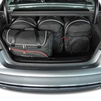 Kjust Kjust Reistassenset voor Audi A8 Sedan 2010-2018 - Set van 5 Tassen met 3 Roltassen en 2 Vliegtuigtassen Harvest Automotive 2