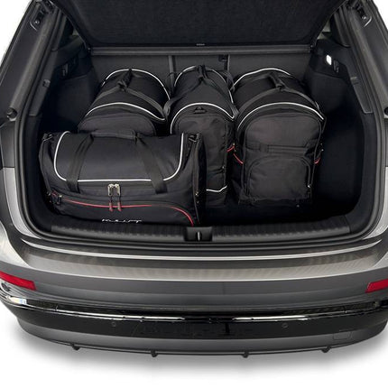 Kjust Kjust Reistassenset voor Audi Q4 e - tron Vanaf 2021 - Set van 5 Tassen met 2 Roltassen 1 Sporttas en 2 Vliegtuigtassen Harvest Automotive 2