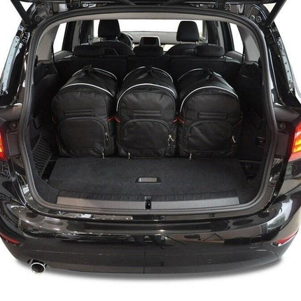 Kjust Kjust Reistassenset voor BMW 2 serie Gran Tourer 2015-2021 - Set van 5 Tassen met 3 Roltassen en 2 Vliegtuigtassen Harvest Automotive 2