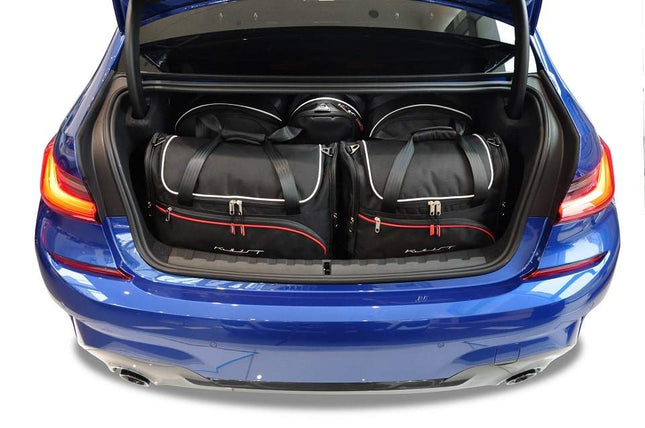 Kjust Kjust Reistassenset voor BMW 3 serie Sedan vanaf 2019 - Set van 5 Tassen met 2 Roltassen 1 Sporttas en 2 Vliegtuigtassen Harvest Automotive 1