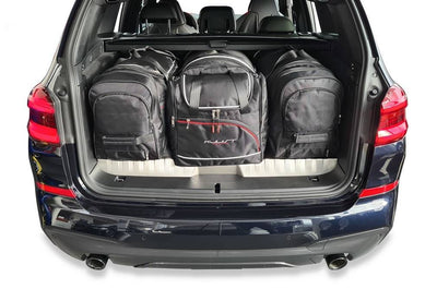 Kjust Reistassenset voor BMW X3 2018-2024 - Set van 4 Tassen met 3 Roltassen en 1 Vliegtuigtas