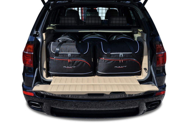 Kjust Kjust Reistassenset voor BMW X5 2007-2013 - Set van 5 Tassen met 3 Roltassen en 2 Vliegtuigtassen Harvest Automotive 1